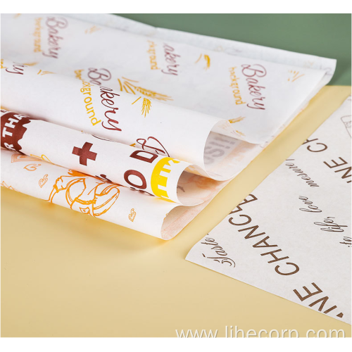 Oil Proof Hamburger Paper Customization